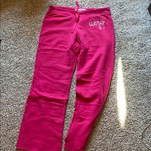 Pink Aeropostale sweat pants